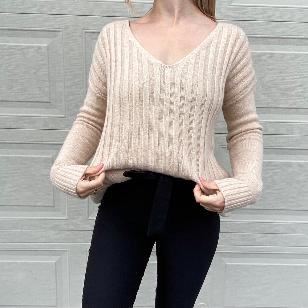 GAP Tan V Neck Sweater